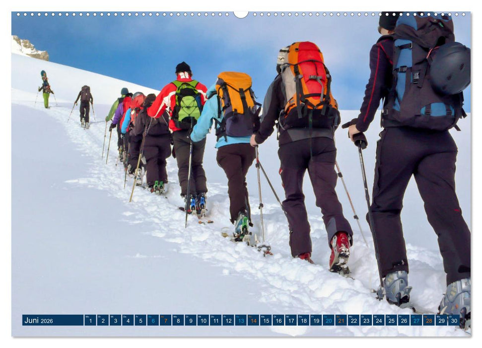 Skimountaineering - Erobere die Berge im Winter (CALVENDO Premium Wandkalender 2026)