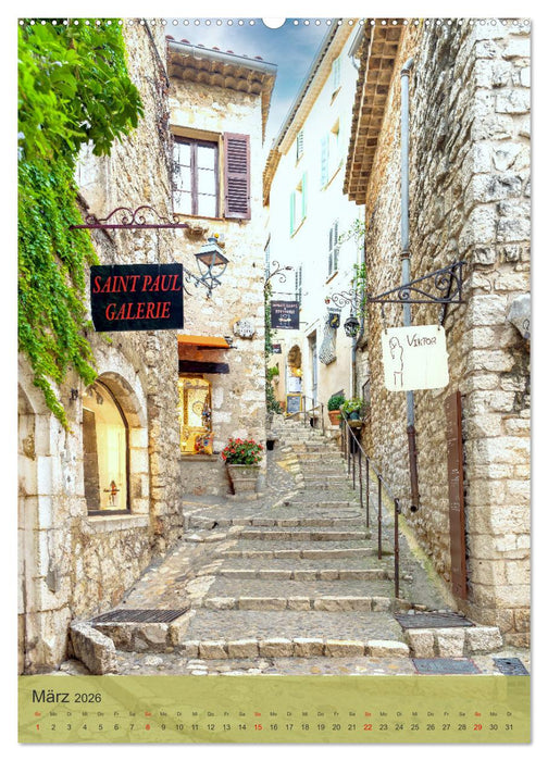 Schönste Dörfer - Provence-Alpes-Côte d'Azur (CALVENDO Premium Wandkalender 2026)