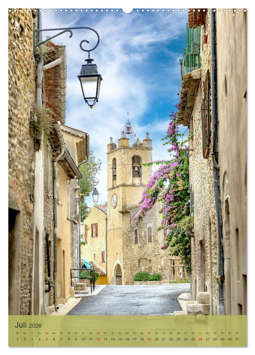 Schönste Dörfer - Provence-Alpes-Côte d'Azur (CALVENDO Premium Wandkalender 2026)