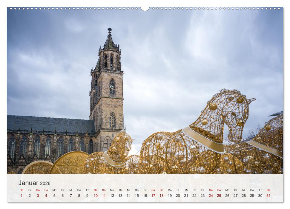 Magdeburg - Landeshauptstadt Sachsen-Anhalts (CALVENDO Premium Wandkalender 2026)