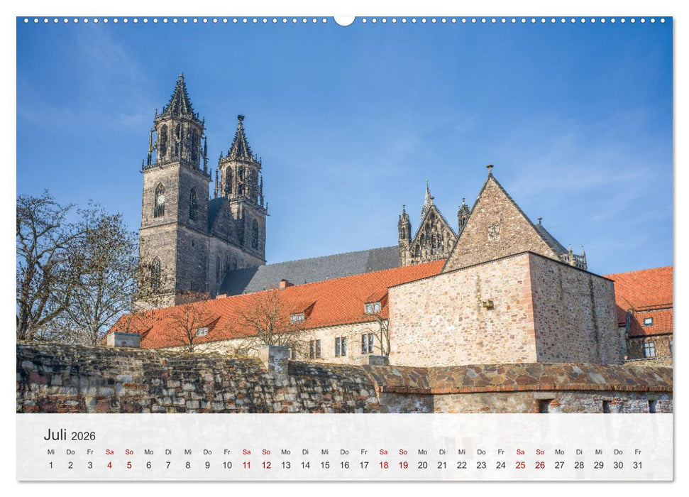 Magdeburg - Landeshauptstadt Sachsen-Anhalts (CALVENDO Premium Wandkalender 2026)