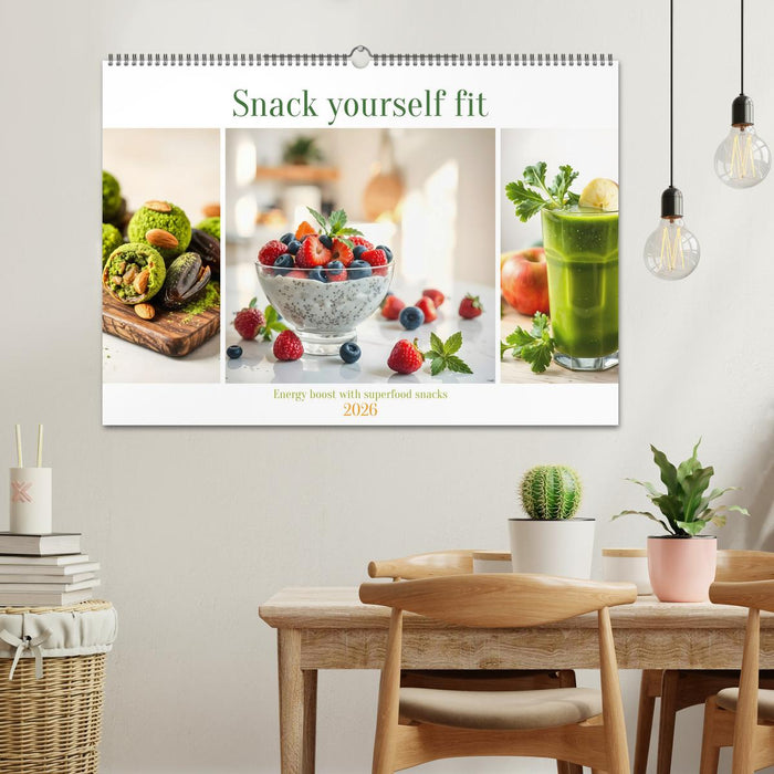 Snack yourself fit - Energy boost with superfood snacks (CALVENDO Monthly Calendar 2026)