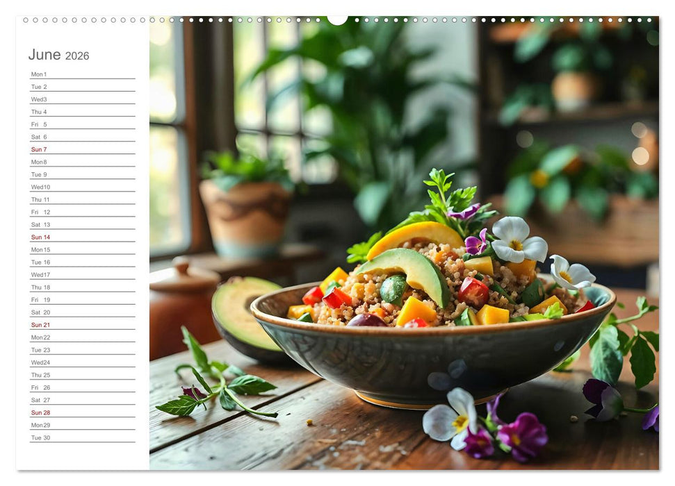 Snack yourself fit - Energy boost with superfood snacks (CALVENDO Premium-Calendar 2026)