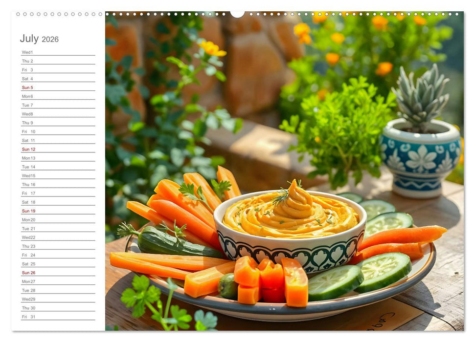 Snack yourself fit - Energy boost with superfood snacks (CALVENDO Premium-Calendar 2026)