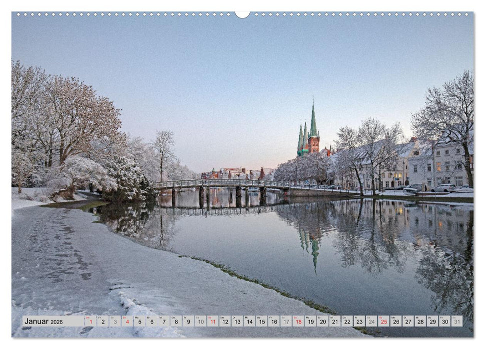 Hansestadt Lübeck (CALVENDO Wandkalender 2026)