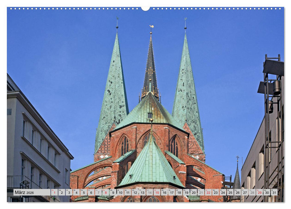 Hansestadt Lübeck (CALVENDO Wandkalender 2026)