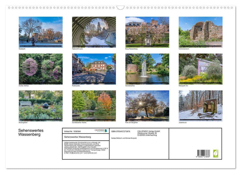 Sehenswertes Wassenberg (CALVENDO Wandkalender 2026)