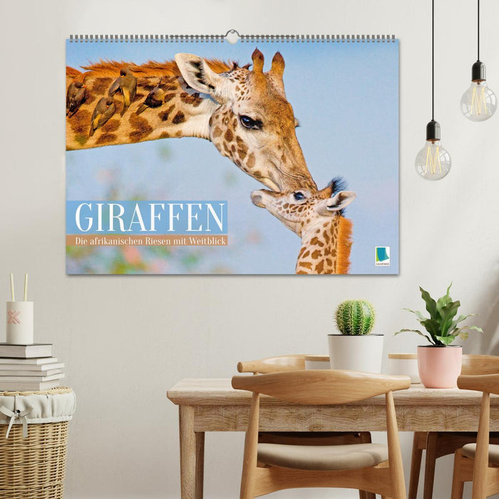 Giraffen: Die afrikanischen Riesen mit Weitblick (CALVENDO Wandkalender 2026)