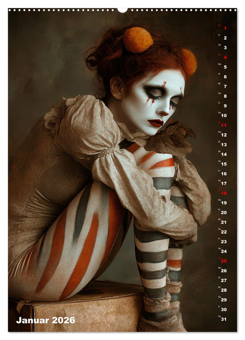 Clowngeschichten - Eine besondere Welt (CALVENDO Premium Wandkalender 2026)