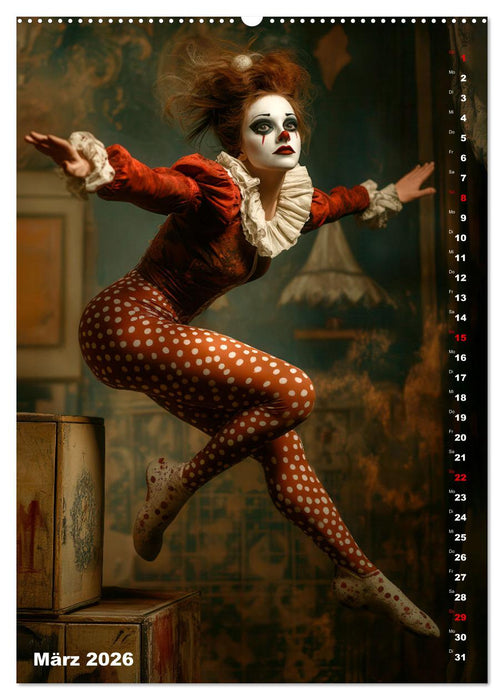 Clowngeschichten - Eine besondere Welt (CALVENDO Premium Wandkalender 2026)