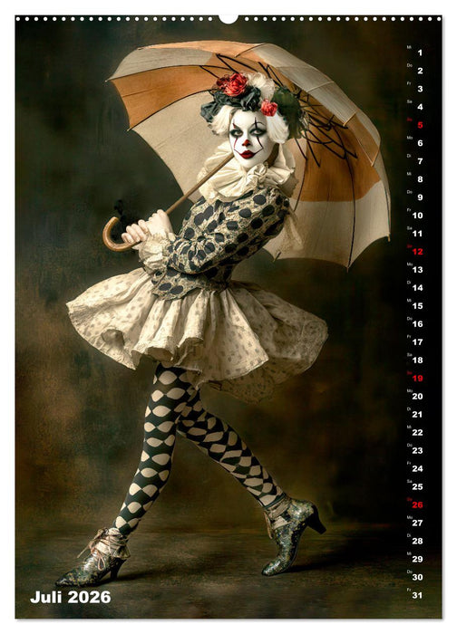 Clowngeschichten - Eine besondere Welt (CALVENDO Premium Wandkalender 2026)