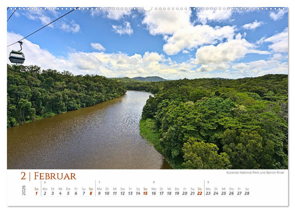 Australien - Cairns-Brisbane (CALVENDO Premium Wandkalender 2026)