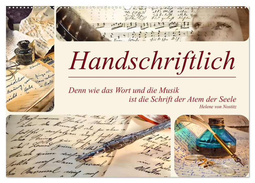 Handschriftlich (CALVENDO Wandkalender 2026)