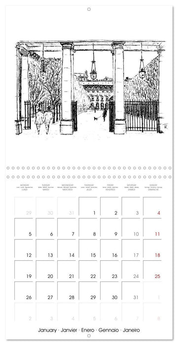 My PARIS (CALVENDO Calendrier mensuel 2026)