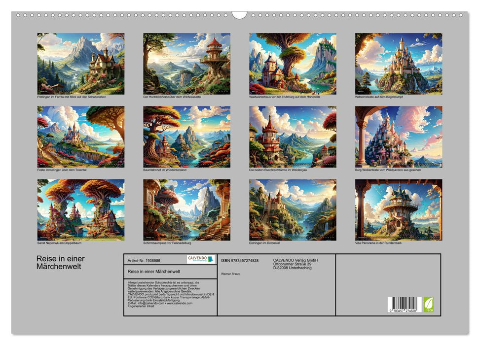 Reise in einer Märchenwelt (CALVENDO Wandkalender 2026)