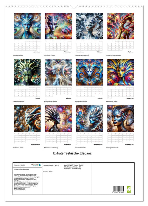 Extraterrestrische Eleganz (CALVENDO Wandkalender 2026)