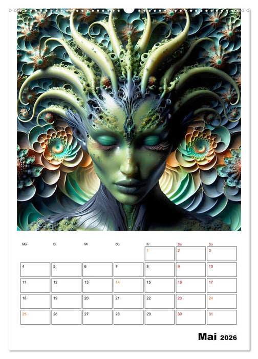 Extraterrestrische Eleganz (CALVENDO Wandkalender 2026)