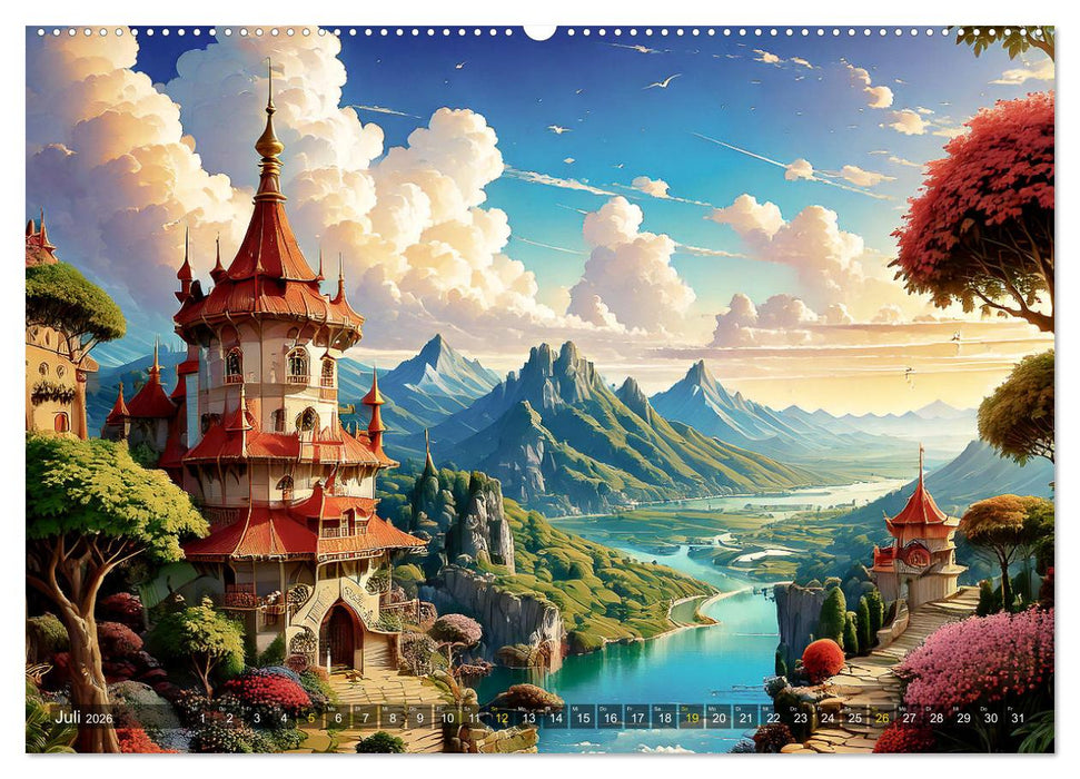Reise in einer Märchenwelt (CALVENDO Premium Wandkalender 2026)
