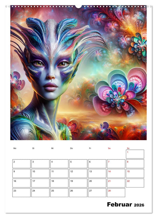 Extraterrestrische Eleganz (CALVENDO Premium Wandkalender 2026)