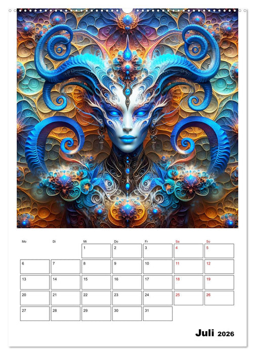 Extraterrestrische Eleganz (CALVENDO Premium Wandkalender 2026)