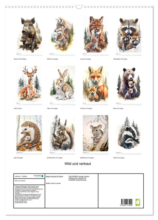 Wild und vertraut (CALVENDO Wandkalender 2026)