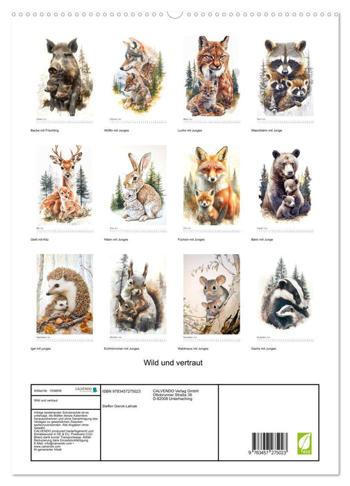 Wild und vertraut (CALVENDO Premium Wandkalender 2026)