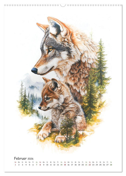 Wild und vertraut (CALVENDO Premium Wandkalender 2026)