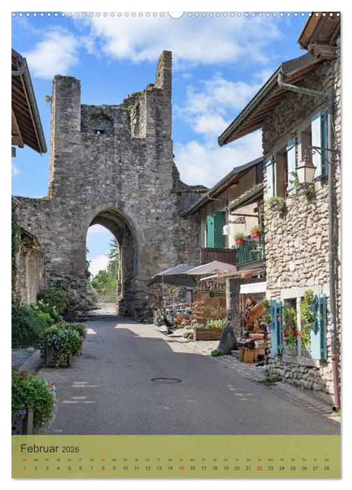 Schöne Dörfer in der Region Rhône-Alpes (CALVENDO Wandkalender 2026)