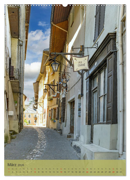 Schöne Dörfer in der Region Rhône-Alpes (CALVENDO Wandkalender 2026)