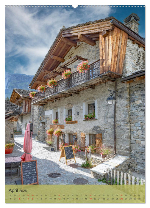 Schöne Dörfer in der Region Rhône-Alpes (CALVENDO Premium Wandkalender 2026)