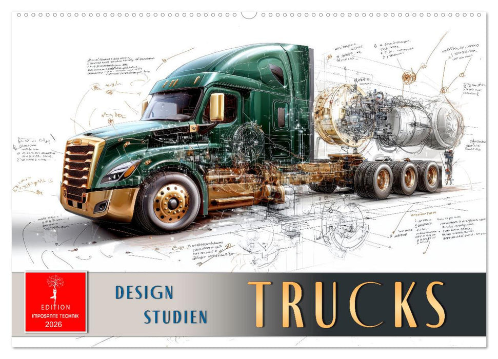 Trucks - Design Studien (CALVENDO Wandkalender 2026)
