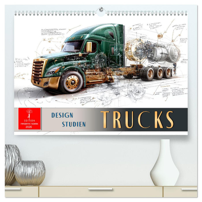 Trucks - Design Studien (CALVENDO Premium Wandkalender 2026)
