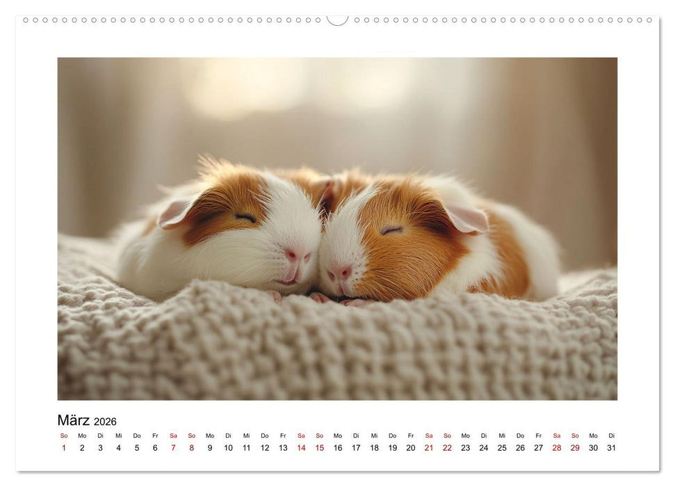 Mehr Schwein mit Meerschwein (CALVENDO Premium Wandkalender 2026)