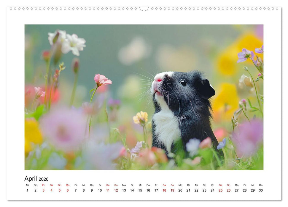 Mehr Schwein mit Meerschwein (CALVENDO Premium Wandkalender 2026)