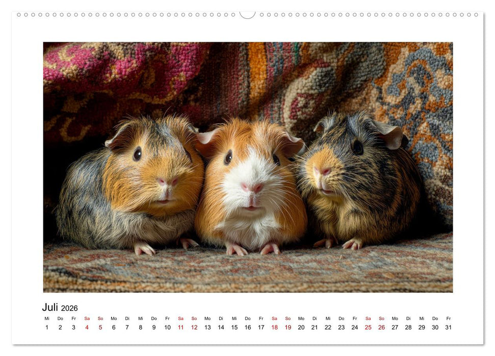 Mehr Schwein mit Meerschwein (CALVENDO Premium Wandkalender 2026)