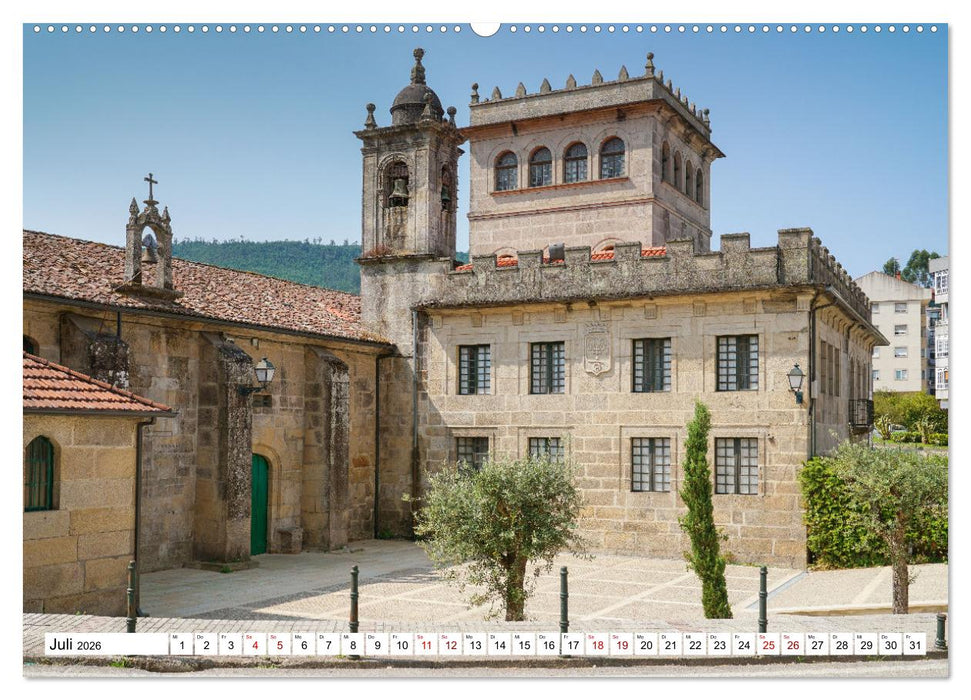 Unterwegs - Caminho Português. Zu Fuß auf dem Portugiesischen Jakobsweg (CALVENDO Premium Wandkalender 2026)