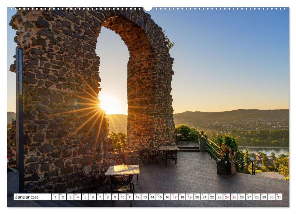 Unterwegs - Rhein-Burgen-Weg (CALVENDO Wandkalender 2026)