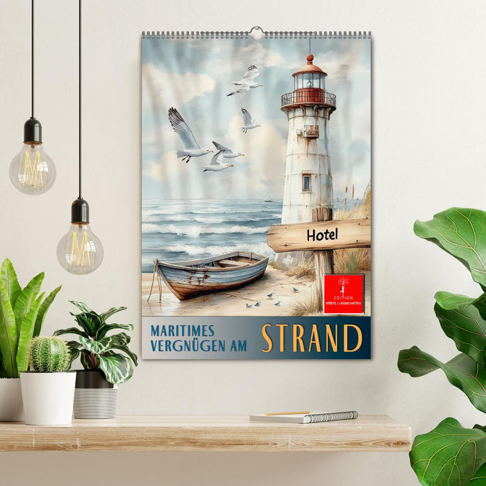 Maritimes Vergnügen am Strand (CALVENDO Wandkalender 2026)
