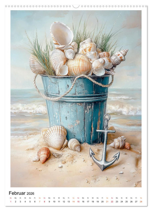 Maritimes Vergnügen am Strand (CALVENDO Premium Wandkalender 2026)