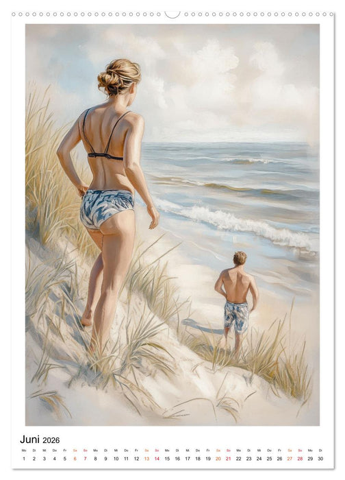 Maritimes Vergnügen am Strand (CALVENDO Premium Wandkalender 2026)