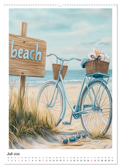 Maritimes Vergnügen am Strand (CALVENDO Premium Wandkalender 2026)