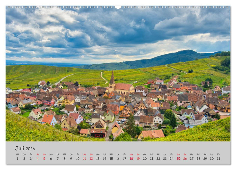 Region Elsass und Vogesen (CALVENDO Premium Wandkalender 2026)