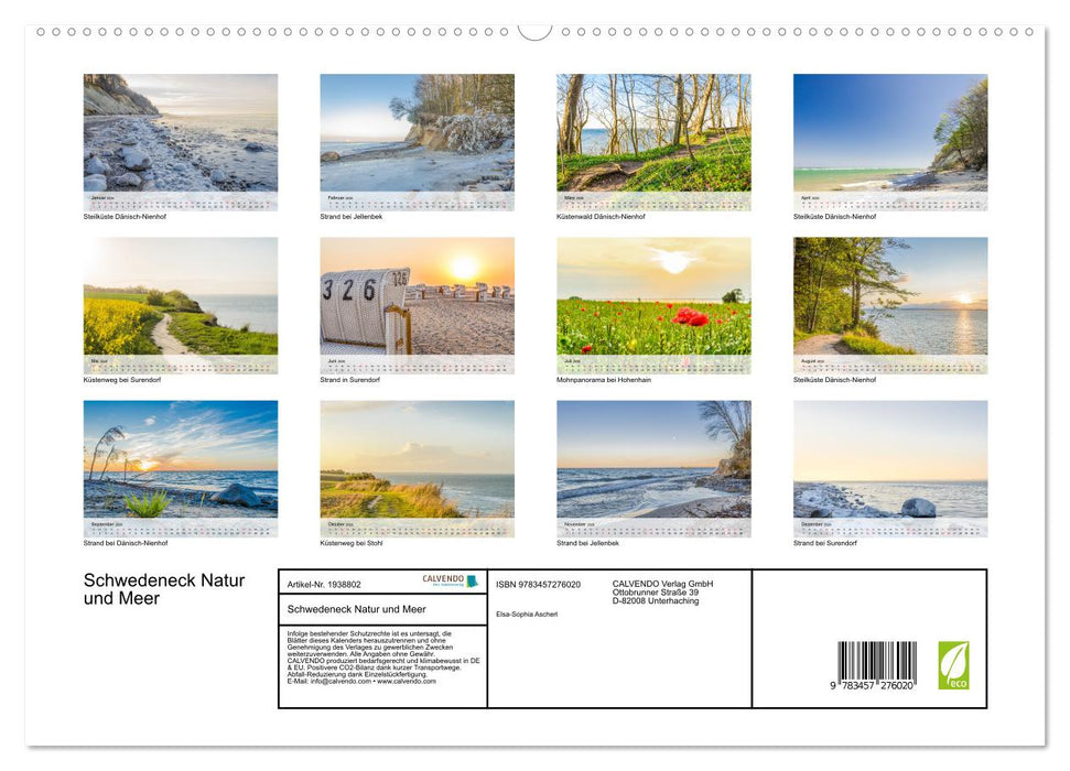 Schwedeneck Natur und Meer (CALVENDO Premium Wandkalender 2026)