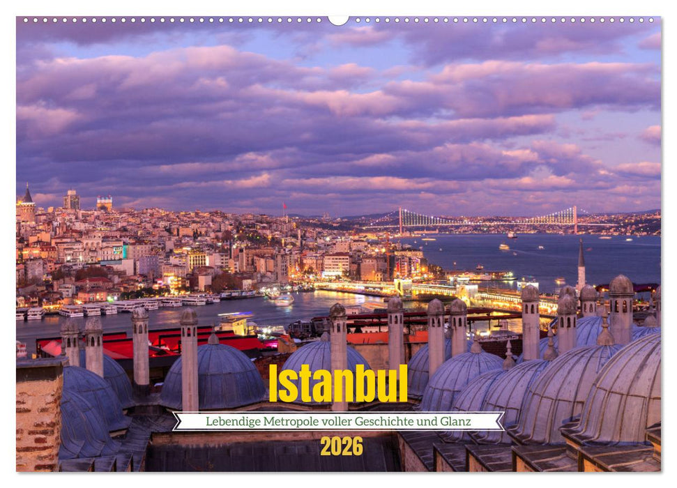 Istanbul - Lebendige Metropole voller Geschichte und Pracht (CALVENDO Wandkalender 2026)