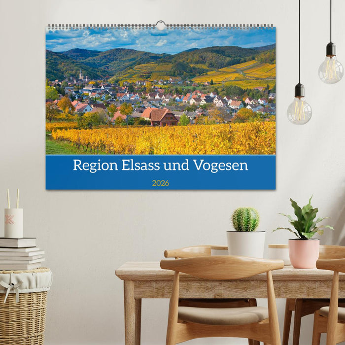 Region Elsass und Vogesen (CALVENDO Wandkalender 2026)