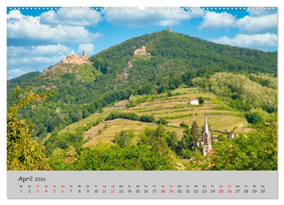 Region Elsass und Vogesen (CALVENDO Wandkalender 2026)