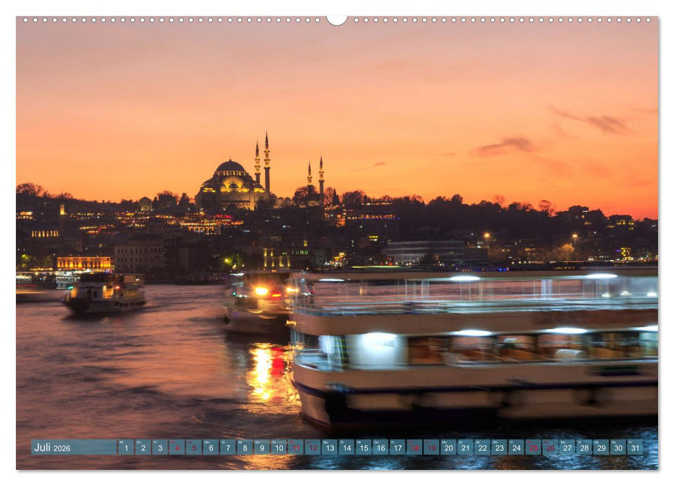 Istanbul - Lebendige Metropole voller Geschichte und Pracht (CALVENDO Premium Wandkalender 2026)
