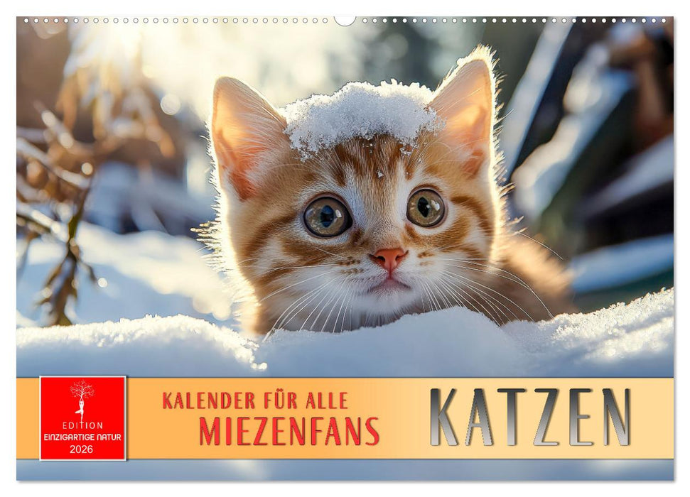 Katzen - Kalender für alle Miezenfans (CALVENDO Wandkalender 2026)