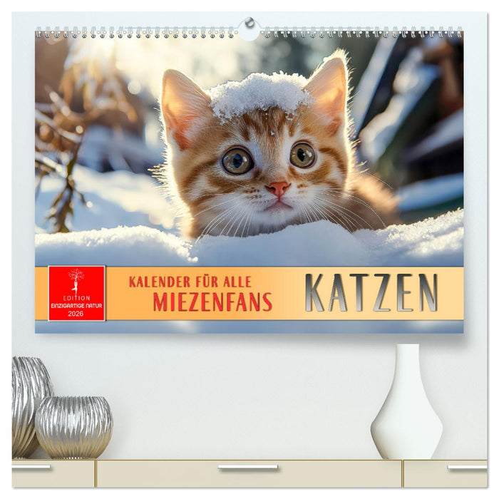 Katzen - Kalender für alle Miezenfans (CALVENDO Premium Wandkalender 2026)