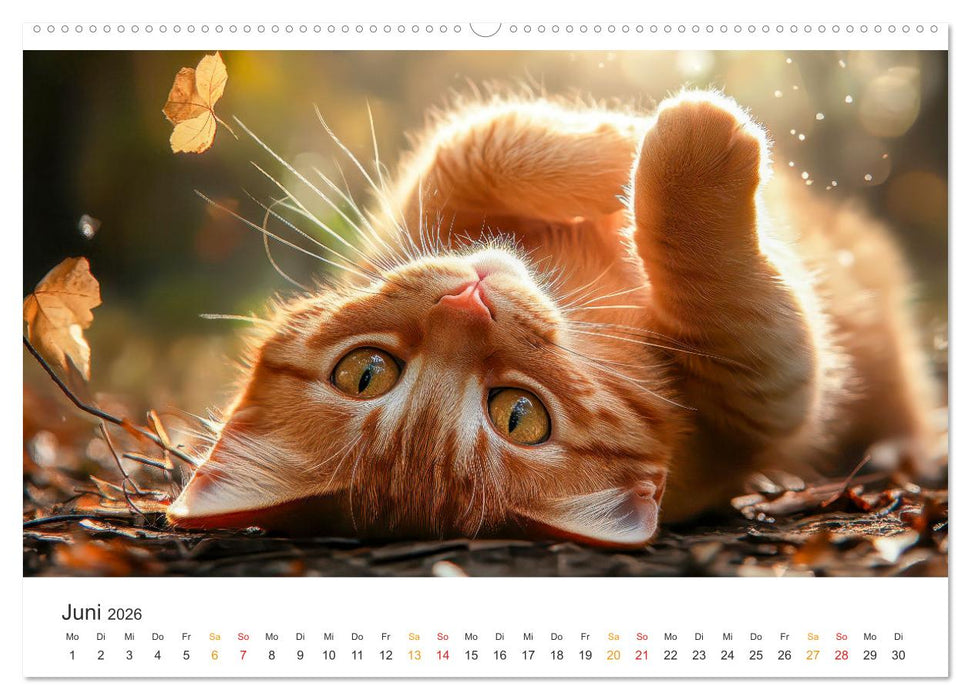 Katzen - Kalender für alle Miezenfans (CALVENDO Premium Wandkalender 2026)